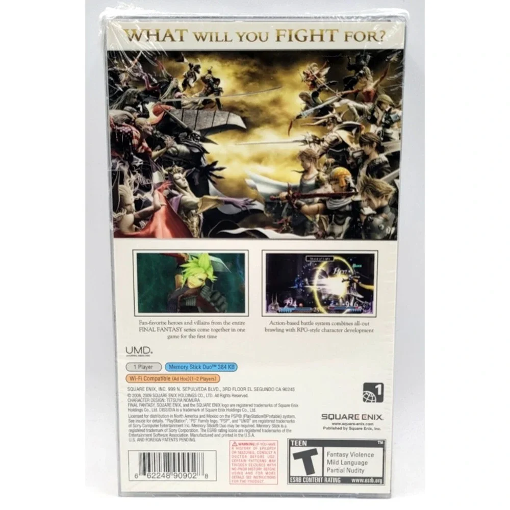 Dissidia Final Fantasy (Sony PSP, 2009) W/ BEST BUY CALENDAR FACTORY SEALED NEW